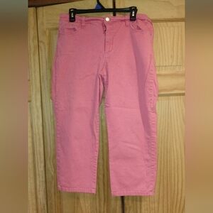 Women's Salmon Pink Bandolino Capri Pants
